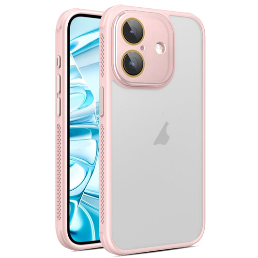 For iPhone 16 Side Cooling Skin Feel Frosted Phone Case(Pink) - iPhone 16 Cases by buy2fix | Online Shopping UK | buy2fix