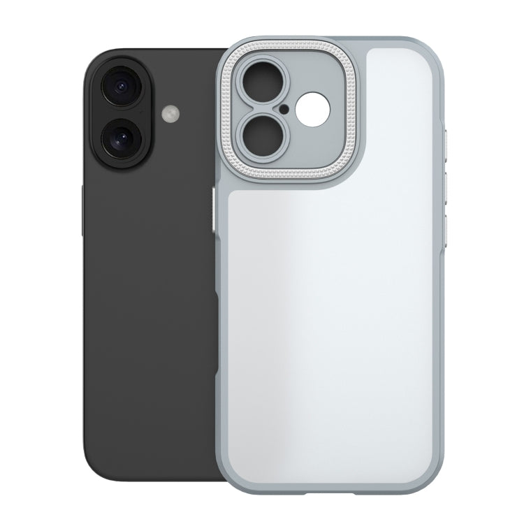 For iPhone 16 Bodyguard Micro Matte PC Hybrid TPU Phone Case(Grey) - iPhone 16 Cases by buy2fix | Online Shopping UK | buy2fix