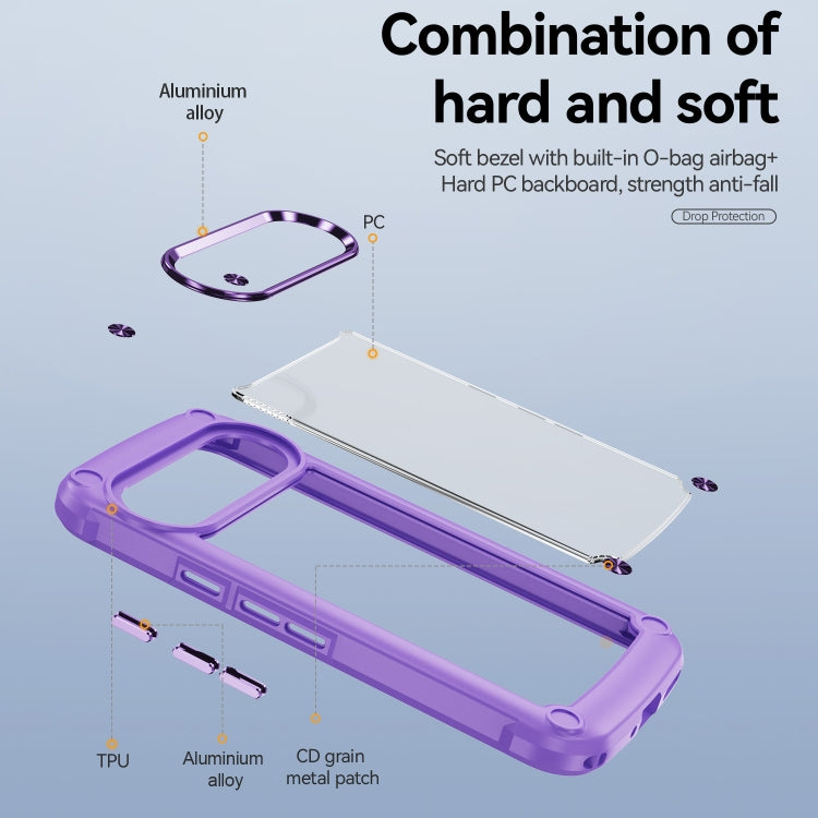 For Google Pixel 9 / 9 Pro TPU + PC Lens Protection Phone Case(Purple) - Google Cases by buy2fix | Online Shopping UK | buy2fix