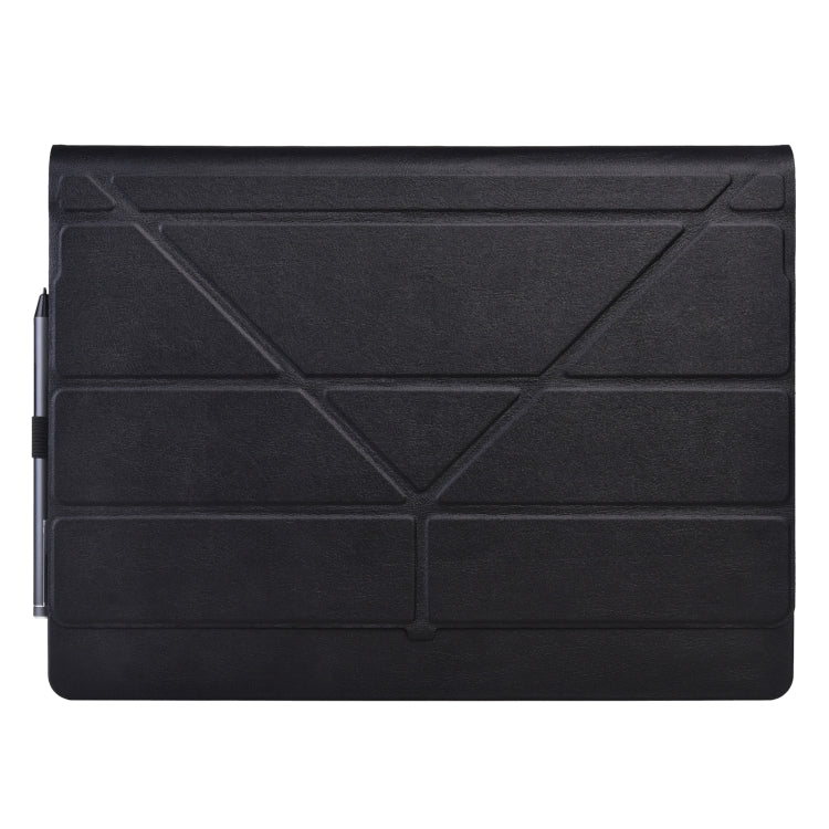 For Microsoft Surface Book 3 / 2 / 1 13.5 inch Deformation Single Screen Leather Laptop Case(Black) - Screen & Keyboard Cover by buy2fix | Online Shopping UK | buy2fix