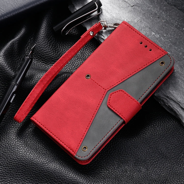 For Google Pixel 9 Pro XL Nail Skin Feel Stitching Calf Texture Leather Phone Case(Red) - Google Cases by buy2fix | Online Shopping UK | buy2fix