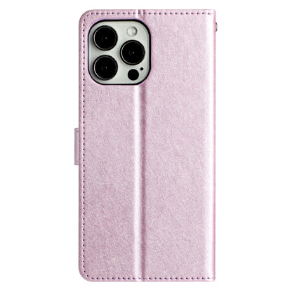 For iPhone 16 Pro Max Silk Texture Horizontal Flip Leather Phone Case(Rose Pink) - iPhone 16 Pro Max Cases by buy2fix | Online Shopping UK | buy2fix