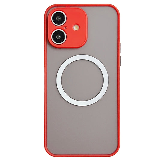 For iPhone 16 Hawkeye Skin Feel MagSafe Phone Case(Red) - iPhone 16 Cases by buy2fix | Online Shopping UK | buy2fix