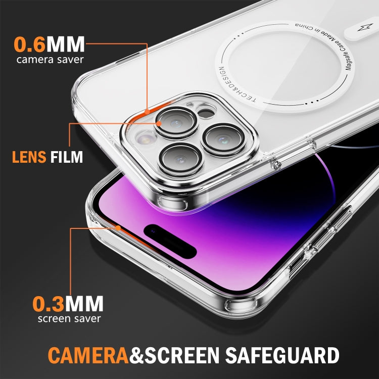 For iPhone 15 Pro Airbag Magsafe PC Hybrid TPU Phone Case(Transparent) - iPhone 15 Pro Cases by buy2fix | Online Shopping UK | buy2fix