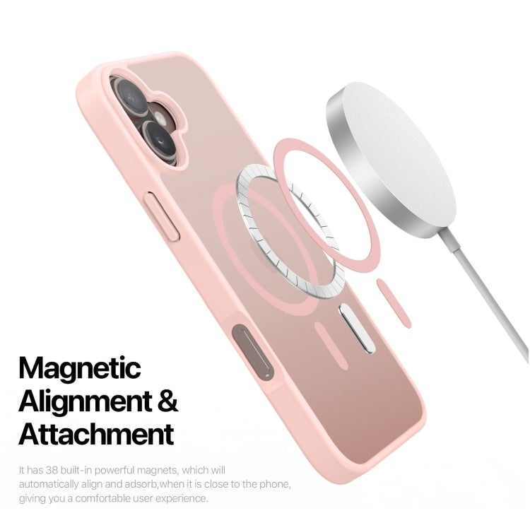 For iPhone 16 Plus DUX DUCIS Yind Series MagSafe TPU Hybrid PC Phone Case(Light Pink) - iPhone 16 Plus Cases by DUX DUCIS | Online Shopping UK | buy2fix