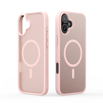 For iPhone 16 DUX DUCIS Yind Series MagSafe TPU Hybrid PC Phone Case(Light Pink) - iPhone 16 Cases by DUX DUCIS | Online Shopping UK | buy2fix