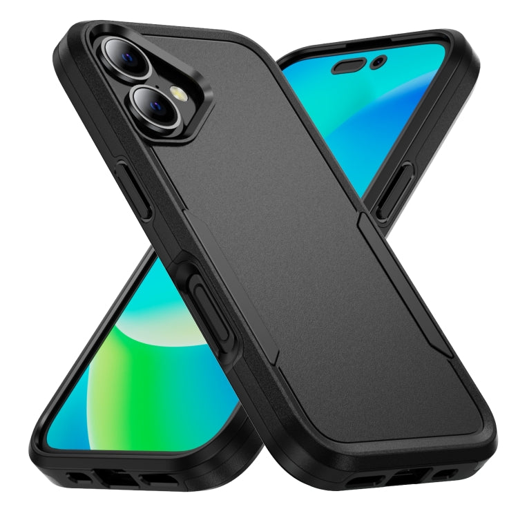 For iPhone 16 Plus Pioneer Armor Heavy Duty PC + TPU Phone Case(Black) - iPhone 16 Plus Cases by buy2fix | Online Shopping UK | buy2fix