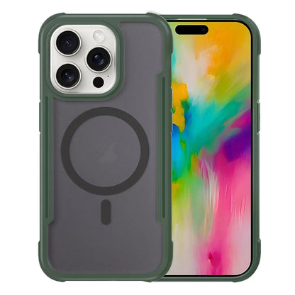 For iPhone 16 Pro Max Skin Feel Frosted MagSafe Magnetic PC Hybrid TPU Phone Case(Green) - iPhone 16 Pro Max Cases by buy2fix | Online Shopping UK | buy2fix