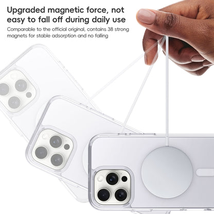 For iPhone 16 Pro Max Crystal Clear Frosted MagSafe Magnetic Phone Case(Transparent Black) - iPhone 16 Pro Max Cases by buy2fix | Online Shopping UK | buy2fix