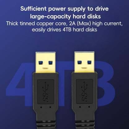 USB 3.0 Male To USB 3.0 Male Double End USB Cable, Length:0.3m(Black) - USB 3.0 by buy2fix | Online Shopping UK | buy2fix