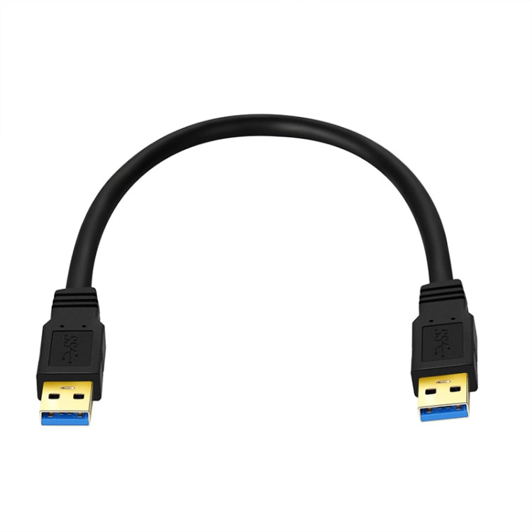 USB 3.0 Male To USB 3.0 Male Double End USB Cable, Length:0.6m(Black) - USB 3.0 by buy2fix | Online Shopping UK | buy2fix