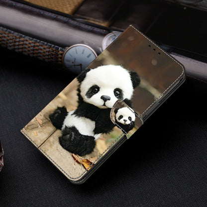 For Google Pixel 9 Pro XL Crystal Painted Leather Phone case(Panda) - Google Cases by buy2fix | Online Shopping UK | buy2fix