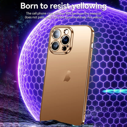 For iPhone 16 Plus SULADA Natural Color Series Electroplating Frosted TPU Phone Case(Gold) - iPhone 16 Plus Cases by SULADA | Online Shopping UK | buy2fix