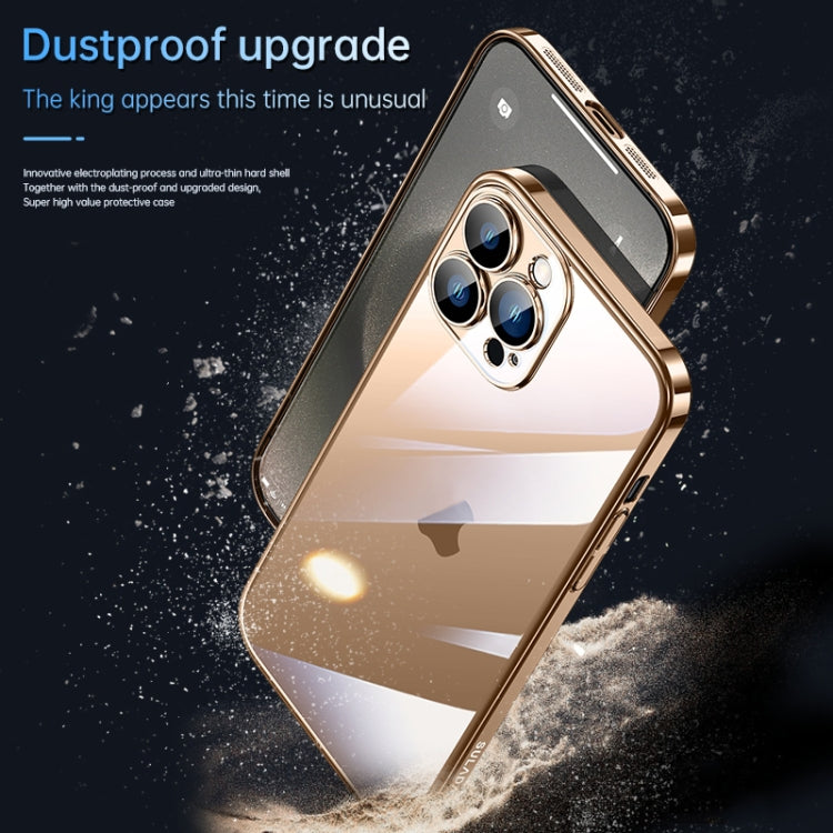 For iPhone 16 Pro SULADA JINGJIA Series Lens Protector Hard PC Phone Case(Gold) - iPhone 16 Pro Cases by SULADA | Online Shopping UK | buy2fix