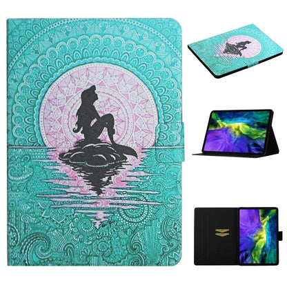 For iPad Pro 11 2024  Colored Drawing Pattern Flip Leather Smart Tablet Case(Mermaid) - iPad Pro 11 2024 Cases by buy2fix | Online Shopping UK | buy2fix