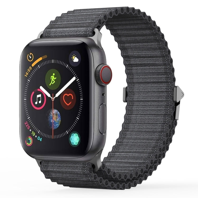 For Apple Watch Series 4 40mm DUX DUCIS YC Series Ocean Nylon Watch Band(Dark Grey) - Watch Bands by DUX DUCIS | Online Shopping UK | buy2fix