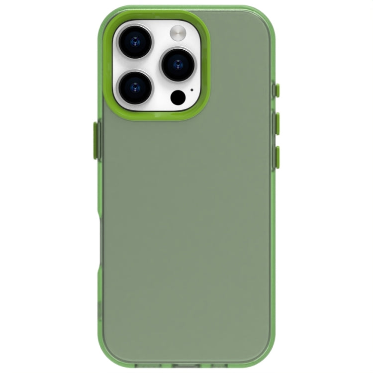 For iPhone 16 Pro Max Candy PC Hybrid TPU Shockproof Phone Case(Green) - iPhone 16 Pro Max Cases by buy2fix | Online Shopping UK | buy2fix