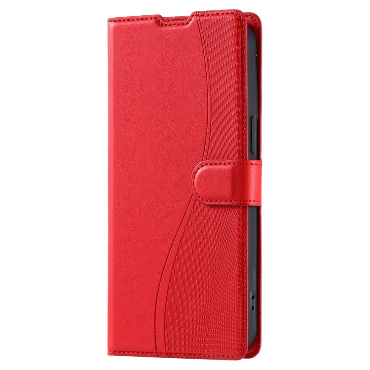 For iPhone 16 Plus Voltage Ultra-thin Dot Leather Phone Case(Red) - iPhone 16 Plus Cases by buy2fix | Online Shopping UK | buy2fix