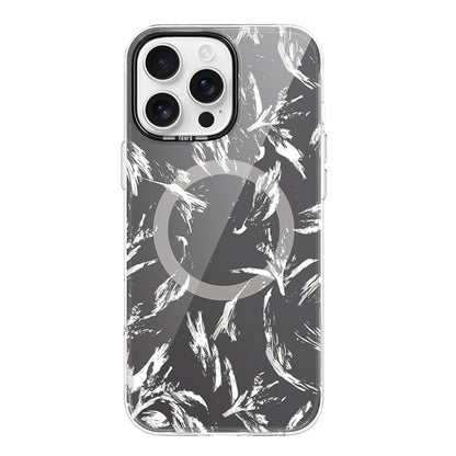 For iPhone 16 Pro TGVIS Grace Series MagSafe Magnetic Phone Case(Mirror Flower) - iPhone 16 Pro Cases by TGVIS | Online Shopping UK | buy2fix