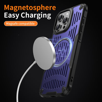 For iPhone 16 Plus Ice Front Cooling MagSafe Magnetic Phone Case(Sapphire Blue) - iPhone 16 Plus Cases by buy2fix | Online Shopping UK | buy2fix