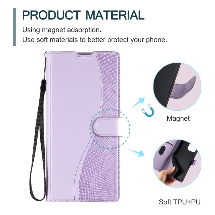 For Redmi K70 Voltage Ultra-thin Dot Leather Phone Case(Purple) - K70 Cases by buy2fix | Online Shopping UK | buy2fix