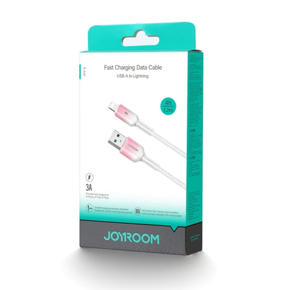 JOYROOM S-A42 Crystal Clear Series Fast Charging Data Cable, USB to 8 Pin Cable, Length: 1.2m(White) - Normal Style Cable by JOYROOM | Online Shopping UK | buy2fix