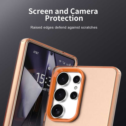 For Samsung Galaxy S25 Ultra 5G Candy PC Hybrid TPU Shockproof Phone Case(Orange) - Galaxy S25 Ultra 5G Cases by buy2fix | Online Shopping UK | buy2fix