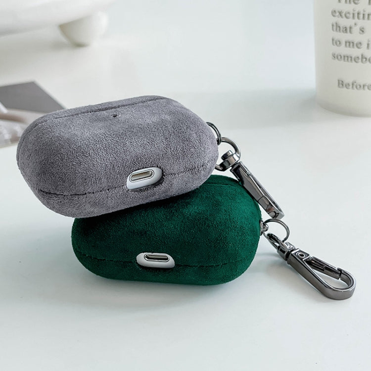 For AirPods Pro Turn Fur Bluetooth Earphone PC Protective Case(Green) - For AirPods Pro by buy2fix | Online Shopping UK | buy2fix