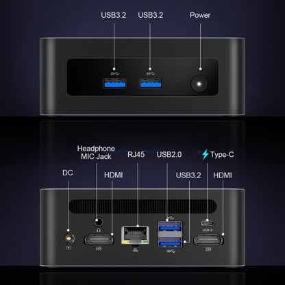 Ninkear N13 Windows 11 WiFi 6 Bluetooth 5.2 Mini PC, 16GB+1TB, Intel i5 1340P(EU Plug) - Windows Mini PCs by Ninkear | Online Shopping UK | buy2fix