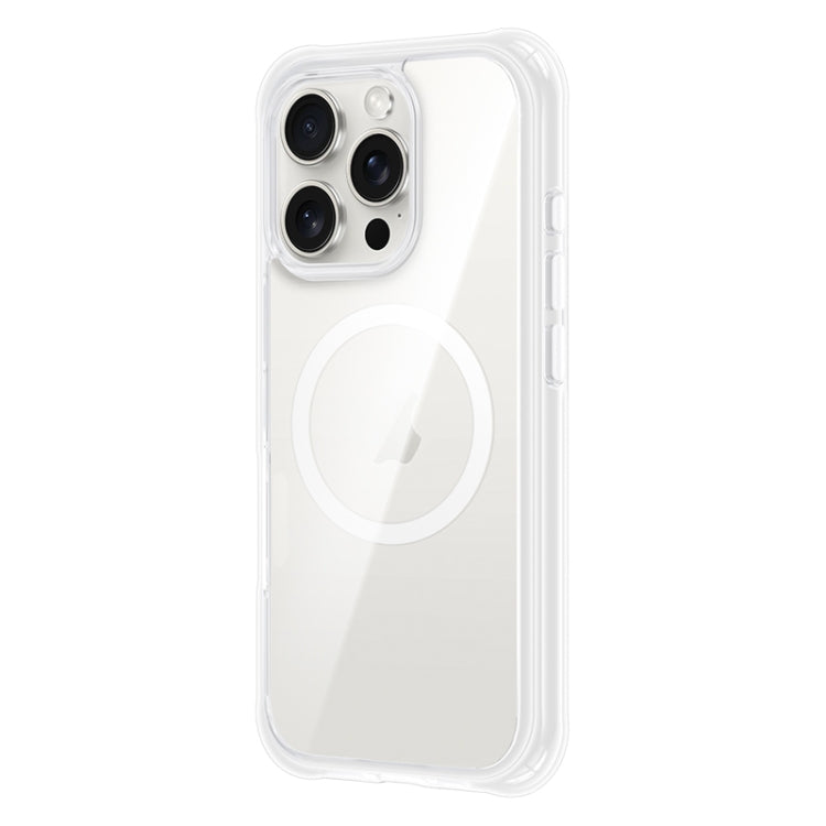 For iPhone 16 Pro TGVIS Vigor Series MagSafe Full Body Airbag Design Phone Case(White) - iPhone 16 Pro Cases by TGVIS | Online Shopping UK | buy2fix