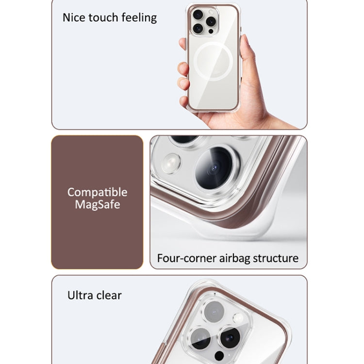 For iPhone 16 Pro TGVIS Vigor Series MagSafe Full Body Airbag Design Phone Case(White) - iPhone 16 Pro Cases by TGVIS | Online Shopping UK | buy2fix