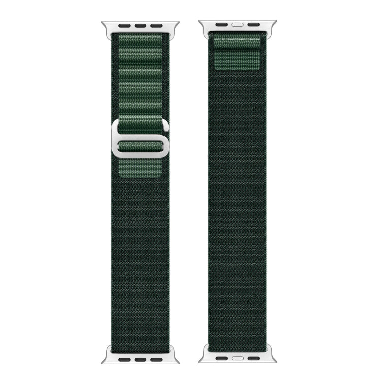 For Apple Watch 46mm / 49mm / 45mm / 44mm DUX DUCIS GS Series Nylon Loop Watch Band(Dark Green) - Watch Bands by DUX DUCIS | Online Shopping UK | buy2fix