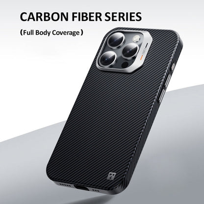 For iPhone 16 Pro Max TGVIS Carbon Fiber Series Full Body Coverage MagSafe Phone Case(Black) - iPhone 16 Pro Max Cases by TGVIS | Online Shopping UK | buy2fix