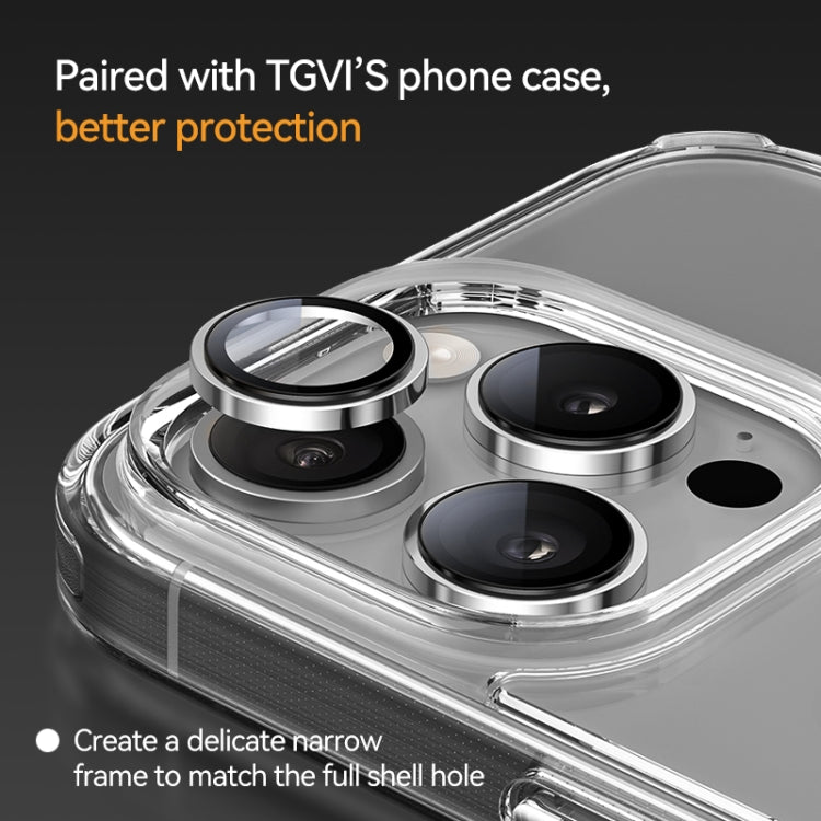 For iPhone 16 Pro / 16 Pro Max TGVIS 9H Anti Reflection HD Lens Protector(Black) - iPhone 16 Pro Tempered Glass by TGVIS | Online Shopping UK | buy2fix