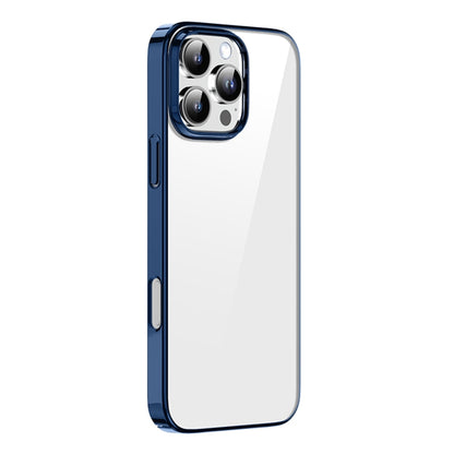 For iPhone 16 Pro Max Mutural Jiantou Series Electroplating Hybrid PC Phone Case(Dark Blue) - iPhone 16 Pro Max Cases by Mutural | Online Shopping UK | buy2fix