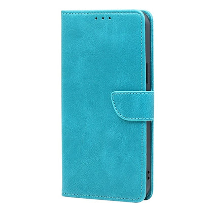 For iPhone 16 Calf Texture Buckle Flip Leather Phone Case(Light Blue) - iPhone 16 Cases by buy2fix | Online Shopping UK | buy2fix