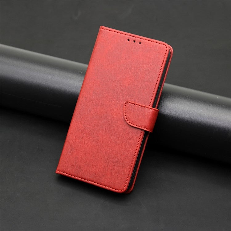 For iPhone 16 Plus Calf Texture Buckle Flip Leather Phone Case(Red) - iPhone 16 Plus Cases by buy2fix | Online Shopping UK | buy2fix