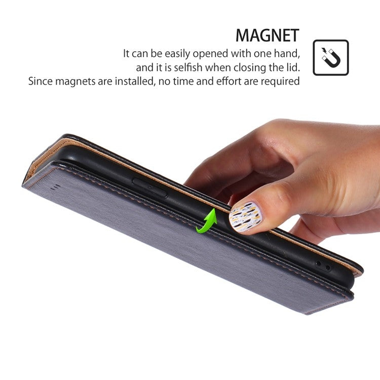 For iPhone 16 Gloss Oil Solid Color Magnetic Leather Phone Case(Black) - iPhone 16 Cases by buy2fix | Online Shopping UK | buy2fix