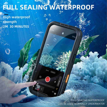 For iPhone 16 Pro Max RedPepper IP68 Waterproof Triple-proof MagSafe Phone Case(Black) - iPhone 16 Pro Max Cases by RedPepper | Online Shopping UK | buy2fix