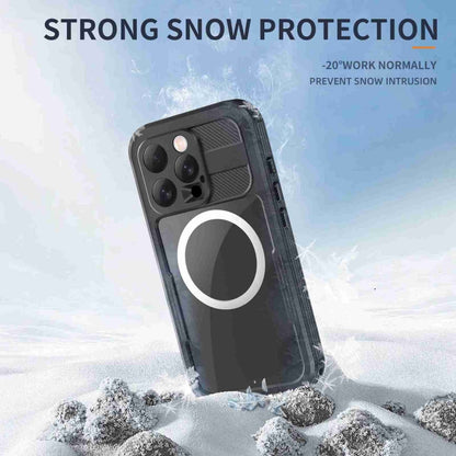 For iPhone 16 Pro RedPepper IP68 Waterproof Triple-proof MagSafe Phone Case(Black) - iPhone 16 Pro Cases by RedPepper | Online Shopping UK | buy2fix