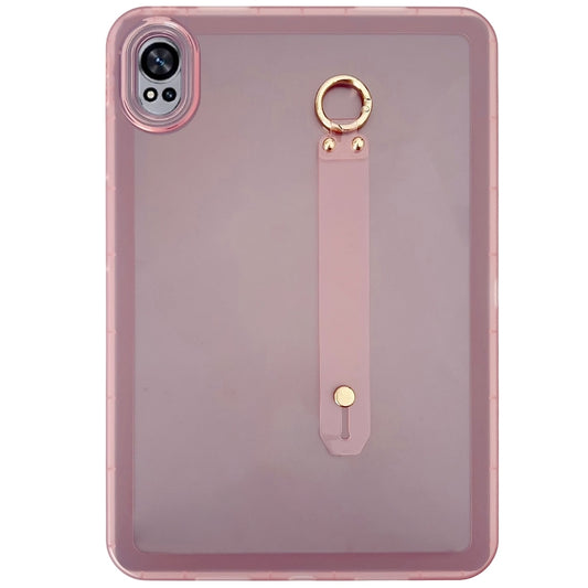 For Huawei MatePad Air 2024 Wristband Holder PC Hybrid TPU Soft Tablet Case(Pink) - Huawei by buy2fix | Online Shopping UK | buy2fix