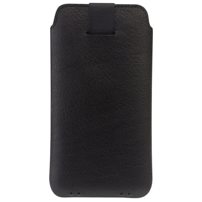 For iPhone XS Max QIALINO Nappa Texture Top-grain Leather Liner Bag with Card Slots(Black) - More iPhone Cases by QIALINO | Online Shopping UK | buy2fix