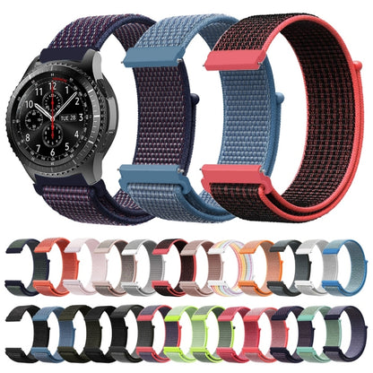 For Samsung Galaxy Watch 42mm Nylon Braided Watch Band(Hot Pink) - Watch Bands by buy2fix | Online Shopping UK | buy2fix