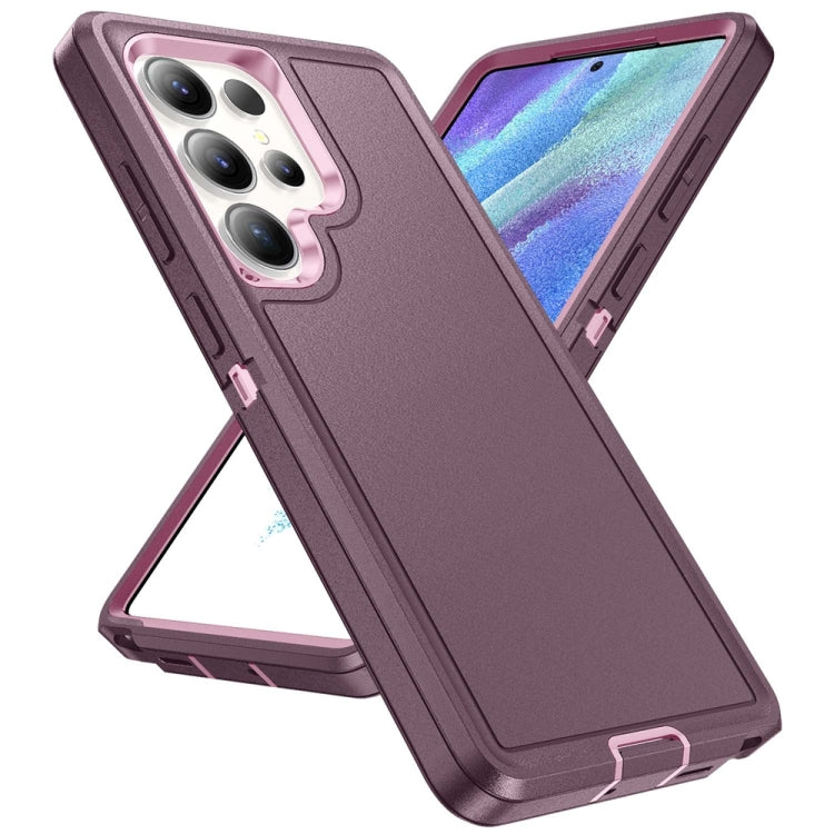 For Samsung Galaxy S25 Ultra 5G Life Waterproof Rugged Phone Case(Purple + Pink) - Galaxy S25 Ultra 5G Cases by buy2fix | Online Shopping UK | buy2fix