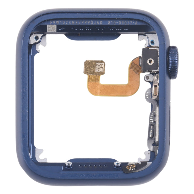 For Apple Watch Series 6 40MM GPS Aluminium Alloy Middle Frame Bezel Plate with Crown Spin Axis Flex Cable(Blue) - Middle Frame by buy2fix | Online Shopping UK | buy2fix