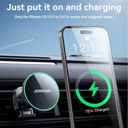 JOYROOM JR-ZS412 Qi2 Magnetic Car Air Vent Phone Wireless Charging Mount(Black) - Wireless Charging Pads by JOYROOM | Online Shopping UK | buy2fix