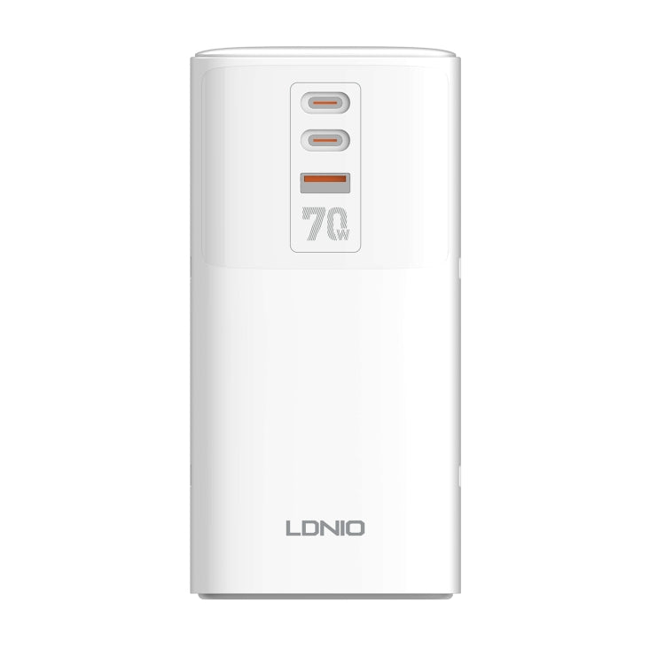 LDNIO SC4396 70W Desktop Multi-function GaN Desktop Charger 2AC, 1U, 2C with 1 Socket, Plug:UK Plug(White) - Extension Socket by LDNIO | Online Shopping UK | buy2fix