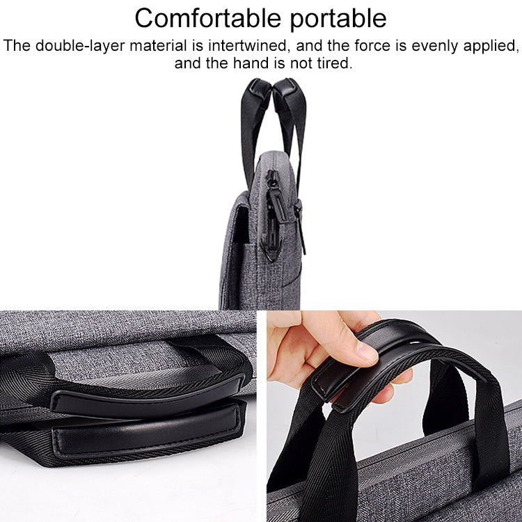 ST08 Handheld Briefcase Carrying Storage Bag with Shoulder Strap for 13.3 inch Laptop(Black) - 13.3 inch by buy2fix | Online Shopping UK | buy2fix