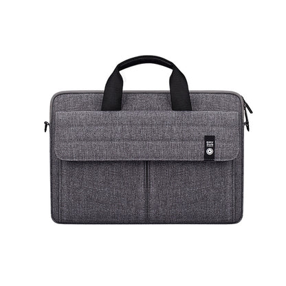 ST08 Handheld Briefcase Carrying Storage Bag with Shoulder Strap for 13.3 inch Laptop(Grey) - 13.3 inch by buy2fix | Online Shopping UK | buy2fix