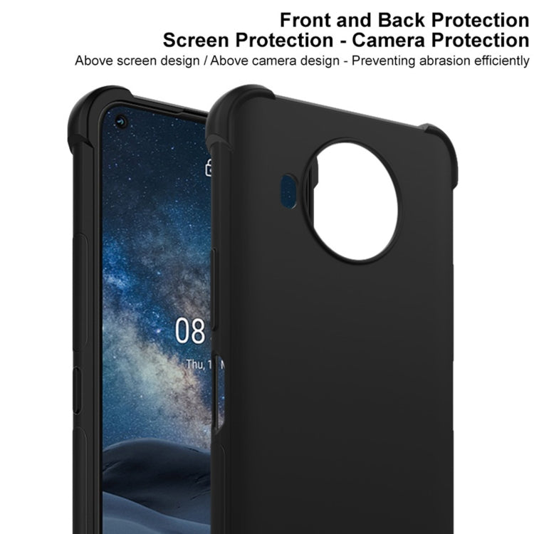 For Nokia 8.3 5G IMAK All-inclusive Shockproof Airbag TPU Case with Screen Protector(Matte Black) - Nokia Cases by imak | Online Shopping UK | buy2fix